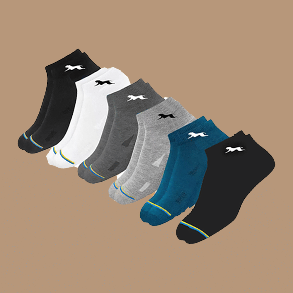 VAMEAR EXCLUSIVE Pack of 6 Men's Cotton Ankle Length Socks ( Multicolor ) - Socks | Buy online on ZillyBuy