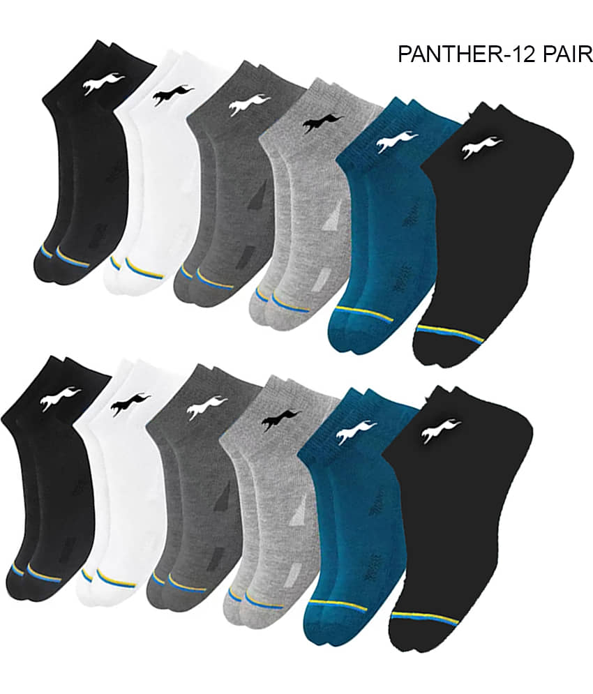 VAMEAR Pack of 12 Men's Cotton Ankle Length Socks ( Multicolor ) - Socks | Buy online on ZillyBuy