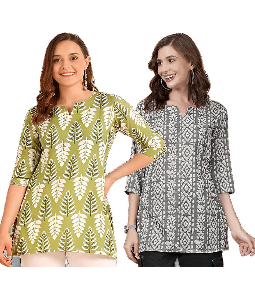AK FASHION MALL Women Cotton Blend Printed A-line Kurti ( Blue ) - Kurtis, Tunics | Buy online on ZillyBuy