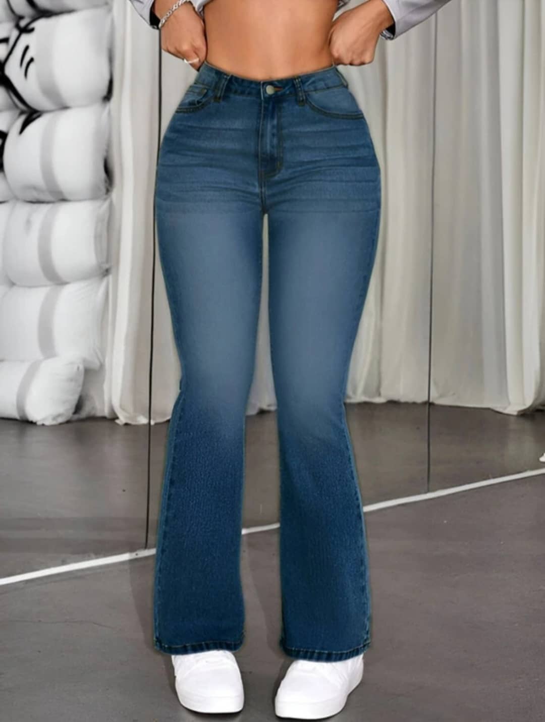 Gazal Fashions Women's Bootcut Mid-Rise Jeans ( Blue ) - Jeans | Buy online on ZillyBuy