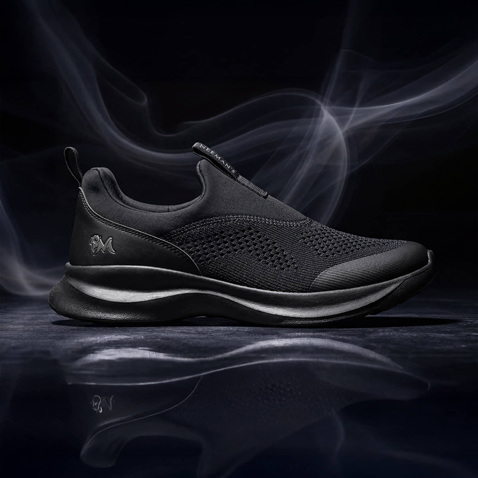 Neemans Mono Curve Men Slip On Shoes Black Men's Slip-on Shoes - Casual Shoes | Buy online on ZillyBuy