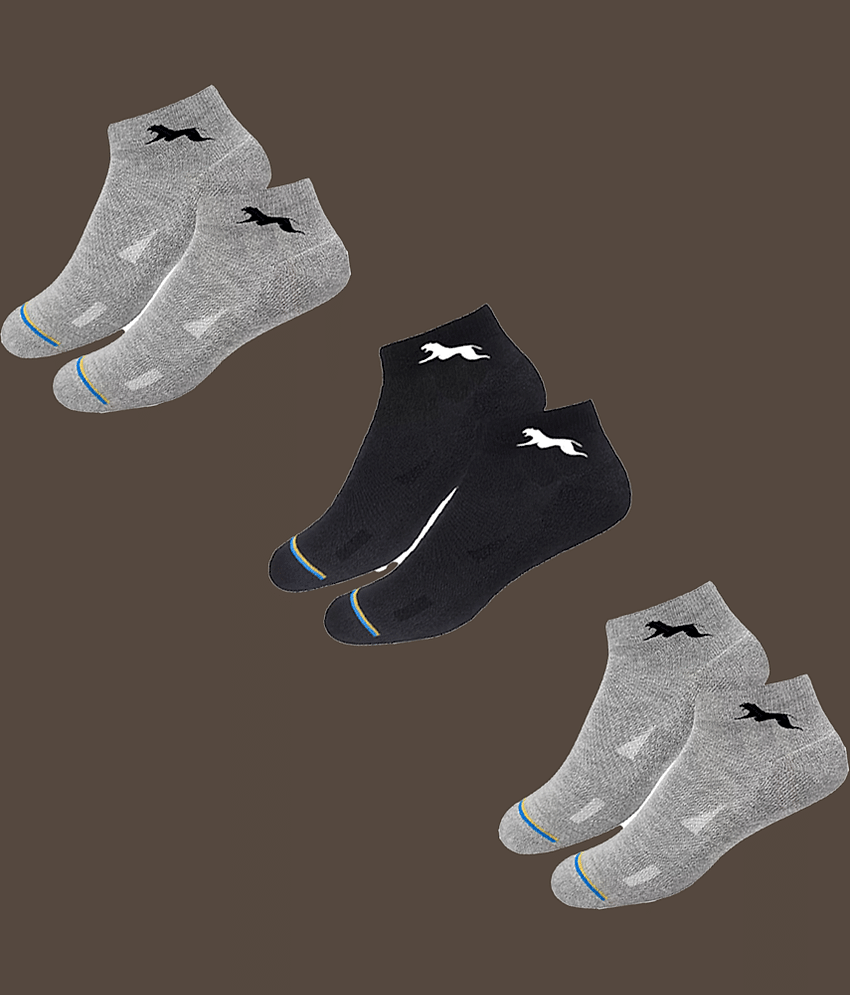 VAMEAR Pack of 3 Men's Cotton Ankle Length Socks ( Black ) - Socks | Buy online on ZillyBuy