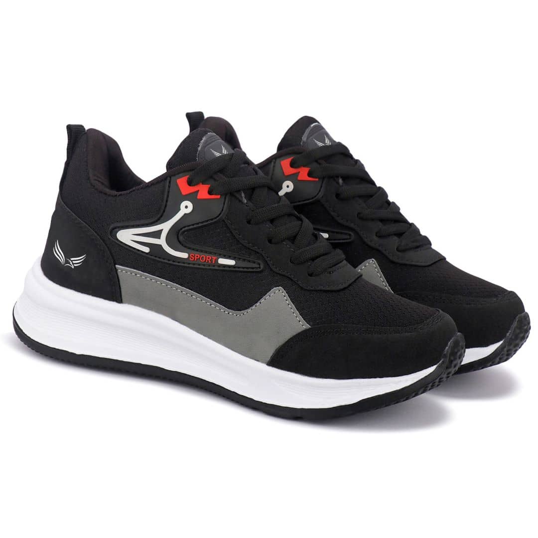 Bersache  Premium Sports Shoe Black Men's Sports Running Shoes - Sports Shoes | Buy online on ZillyBuy