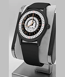 DoubleRun Black Silicon Chronograph Men's Watch