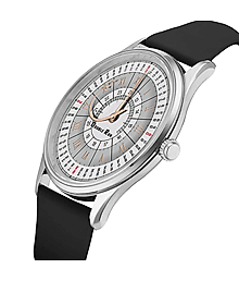 DoubleRun Black Silicon Chronograph Men's Watch