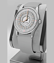 DoubleRun Light Grey Silicon Chronograph Men's Watch