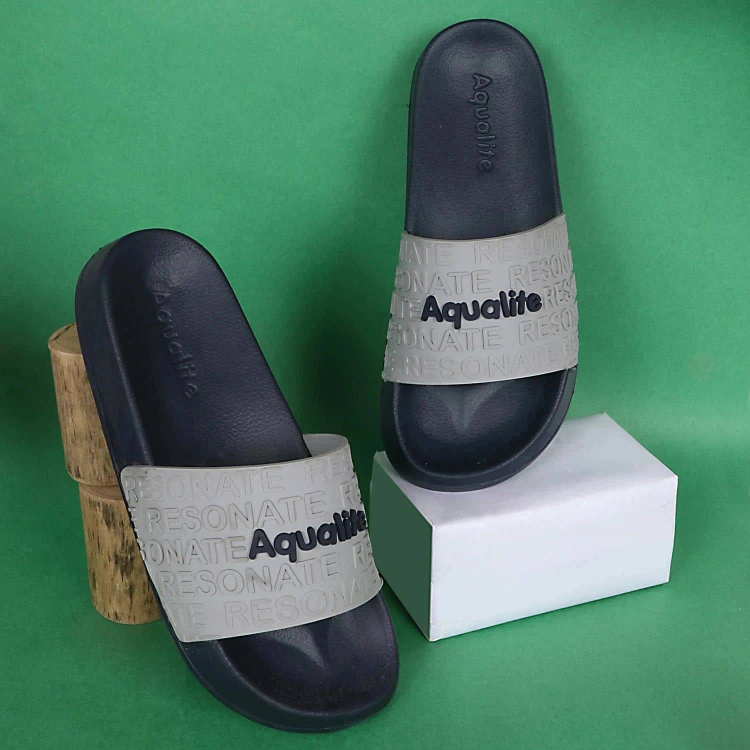 Aqualite Navy Men's Slide Flip Flop