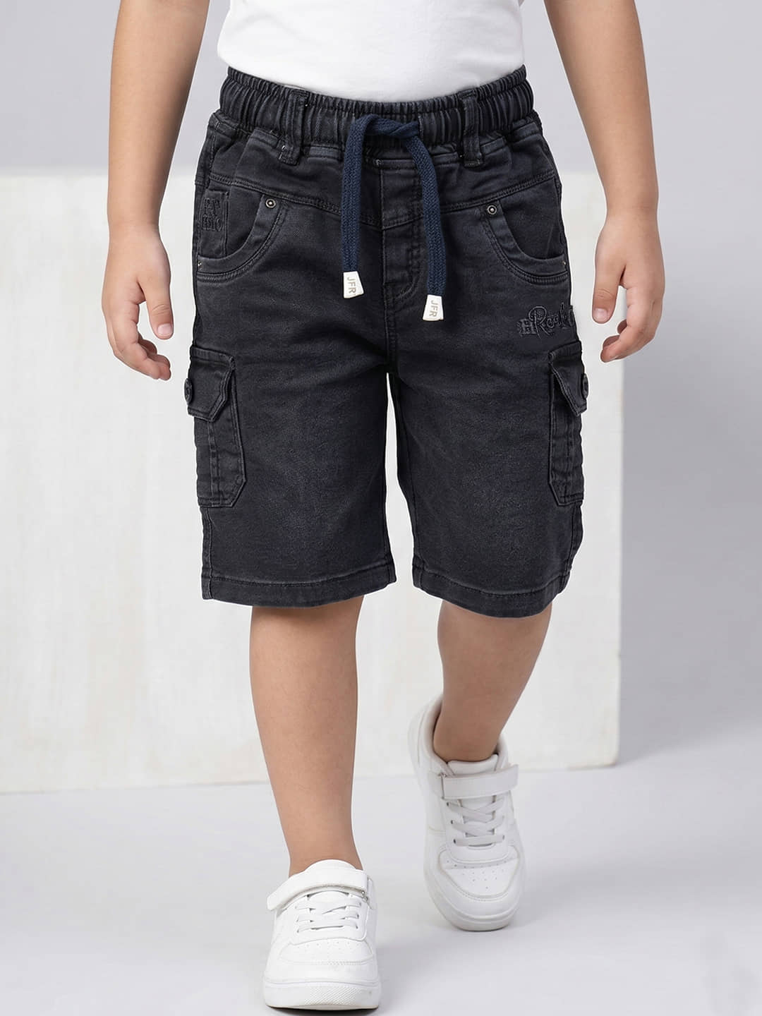 JFR Pack of 1 Cotton Shorts For Boys ( Blue ) - Shorts | Buy online on ZillyBuy