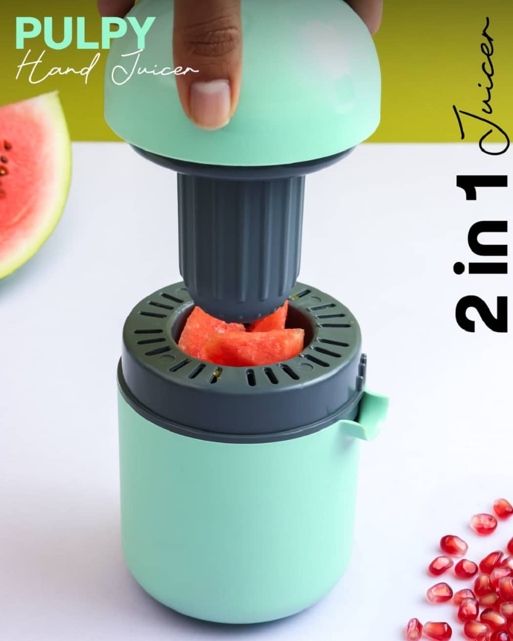 OFFYX Plastic Green Manual Juicer ( Pack of 1 )