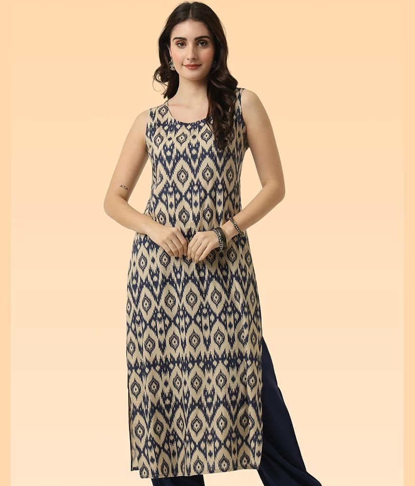 Silksutra Women Rayon Self Design A-line Kurti ( Beige ) - Kurtis, Tunics | Buy online on ZillyBuy