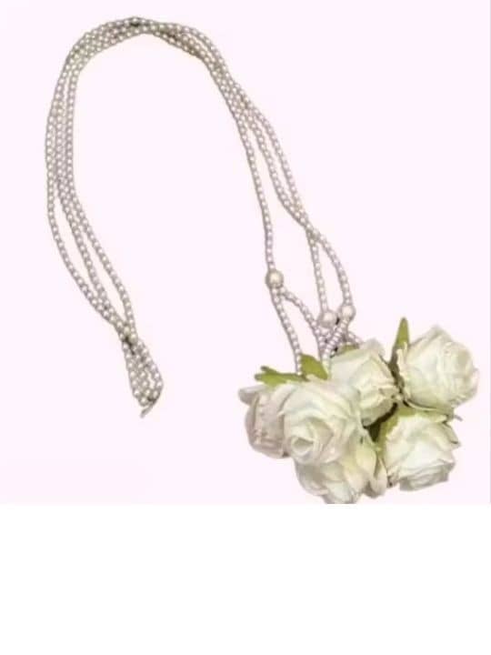 THRIFTKART White Women's Hair Ribbons ( Pack of 1 ) - Jewellery Sets | Buy online on ZillyBuy