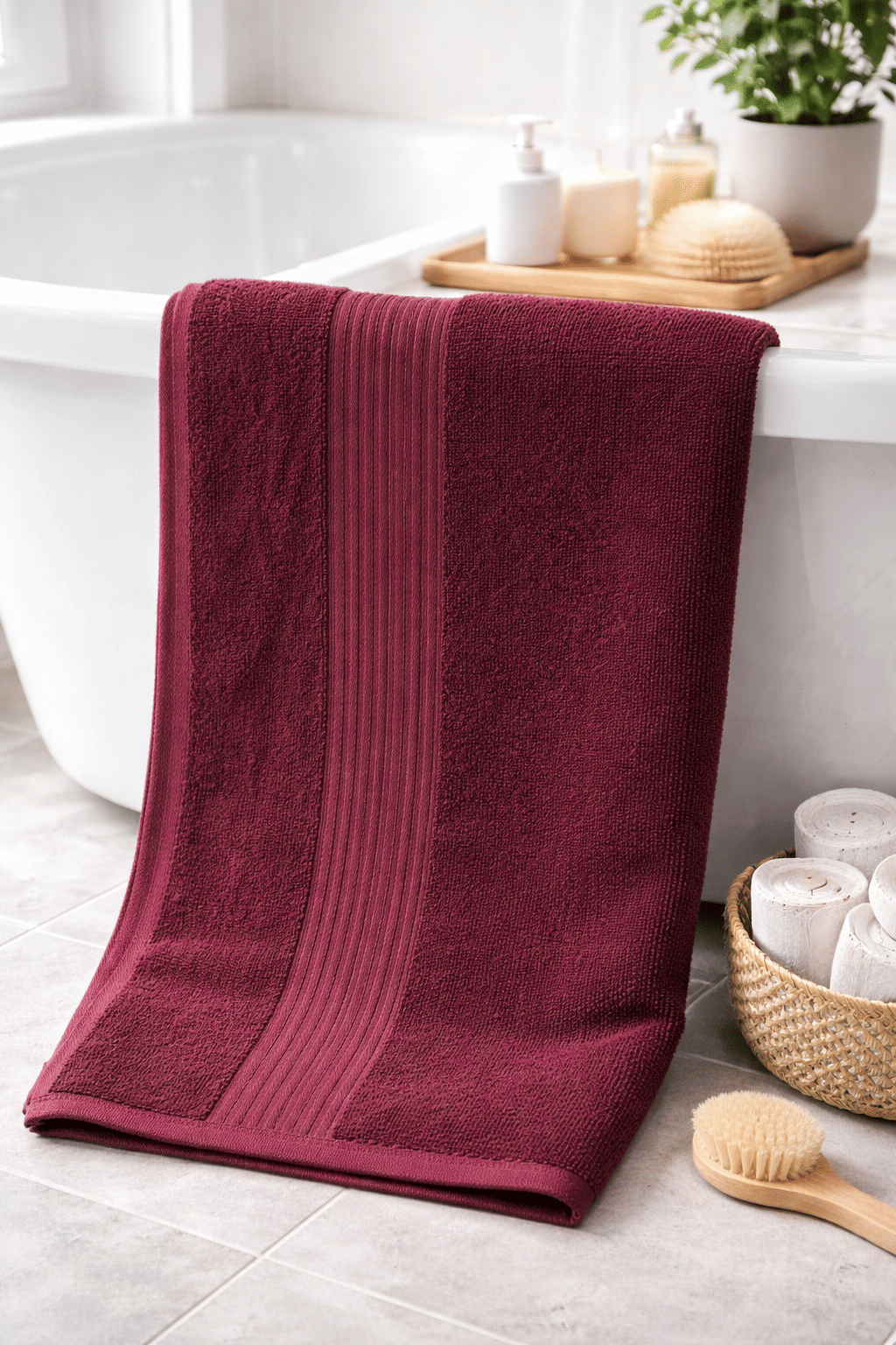 Satisfyn Pack of 1 Cotton 475 -GSM Bath Towel ( Navy Blue ) - Towels | Buy online on ZillyBuy