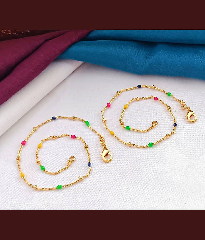 Shivay Fashion Gold Anklets ( Pack of 1 ) - Anklets | Buy online on ZillyBuy