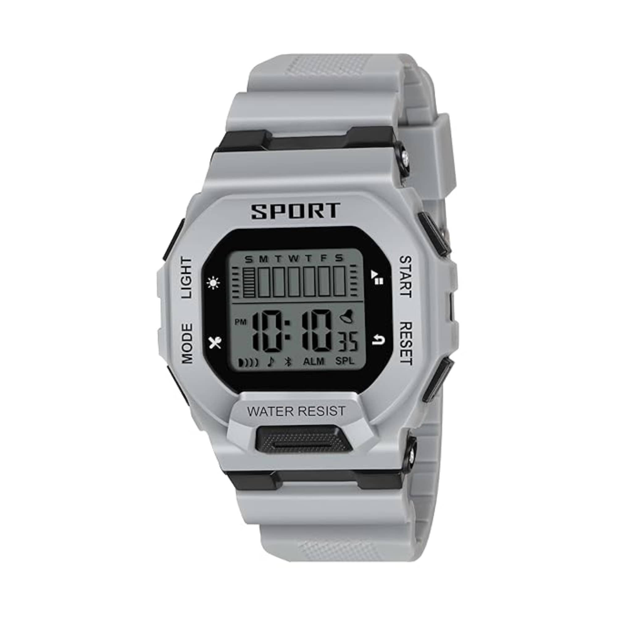 Svats Light Grey Silicon Digital Men's Watch