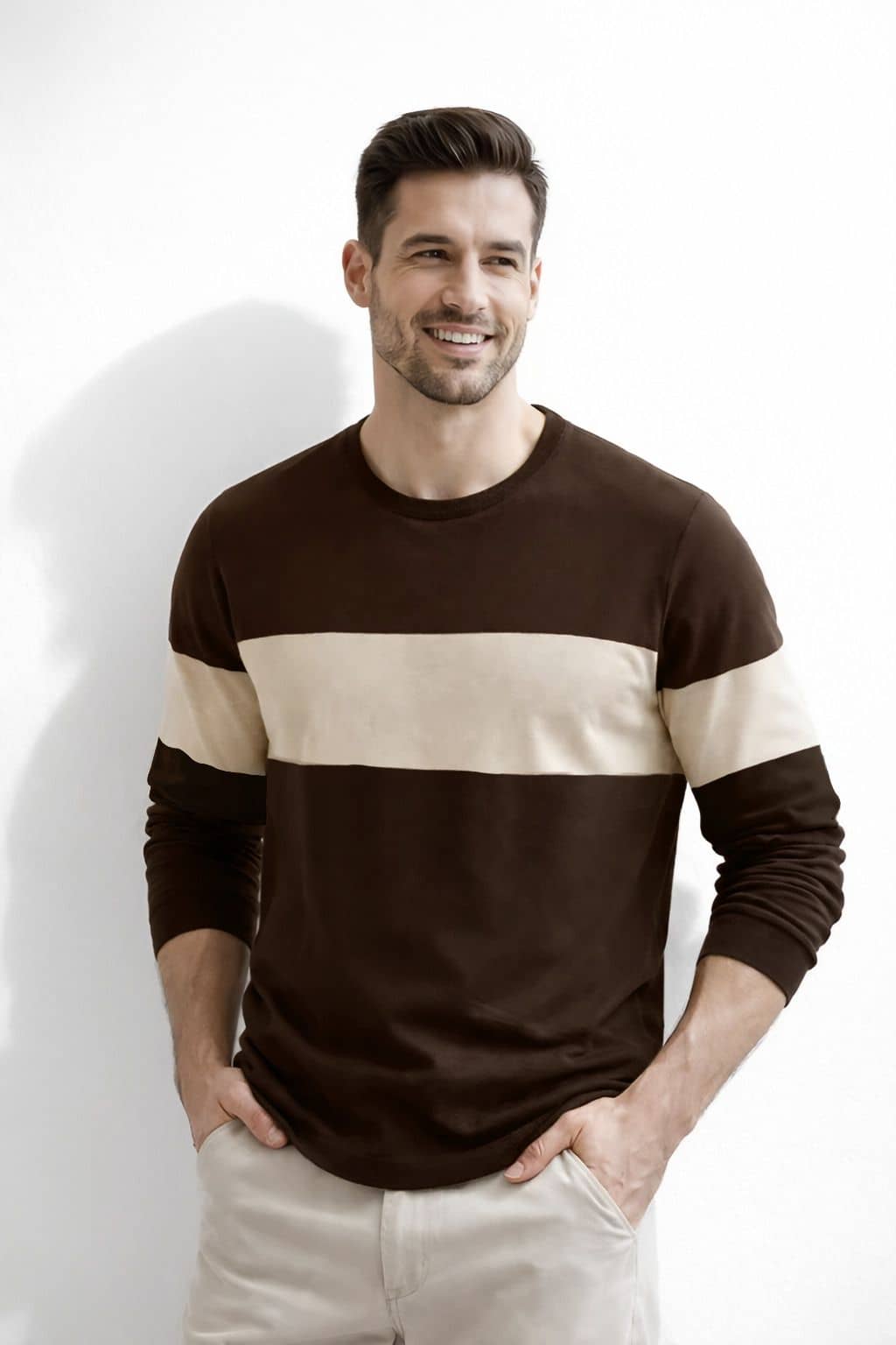 The Dry State Men Cotton Slim Fit Solid T-Shirt ( Multicolor )