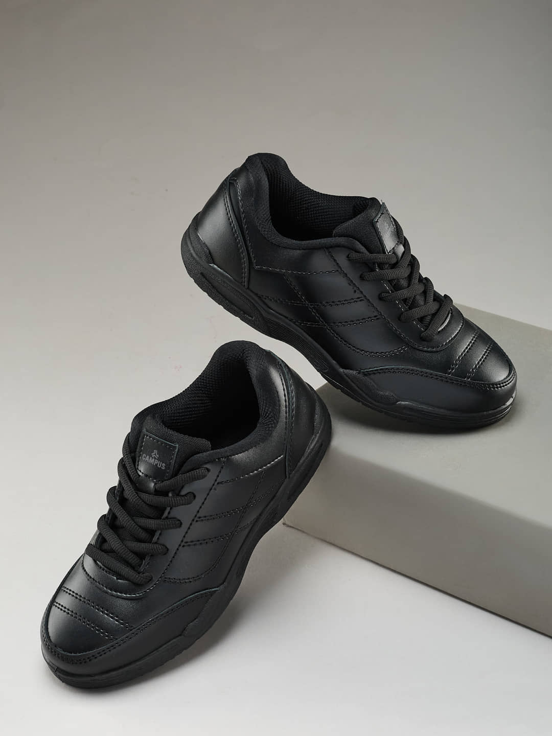 Campus CS-26101C Black Boy's School Shoes - Formal Shoes | Buy online on ZillyBuy