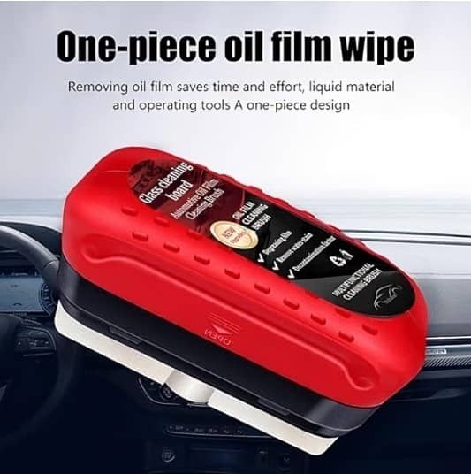Theos Car Windshield Oil Film Remover Kit – Automotive Glass Cleaning Brush & Cleaner | Anti-Fog, Rainproof, Streak-Free Glass Cleaner for Car Windows, Mirrors & Windshields | Universal Fit - Body Care - Loofah and Other Tools | Buy online on ZillyBuy