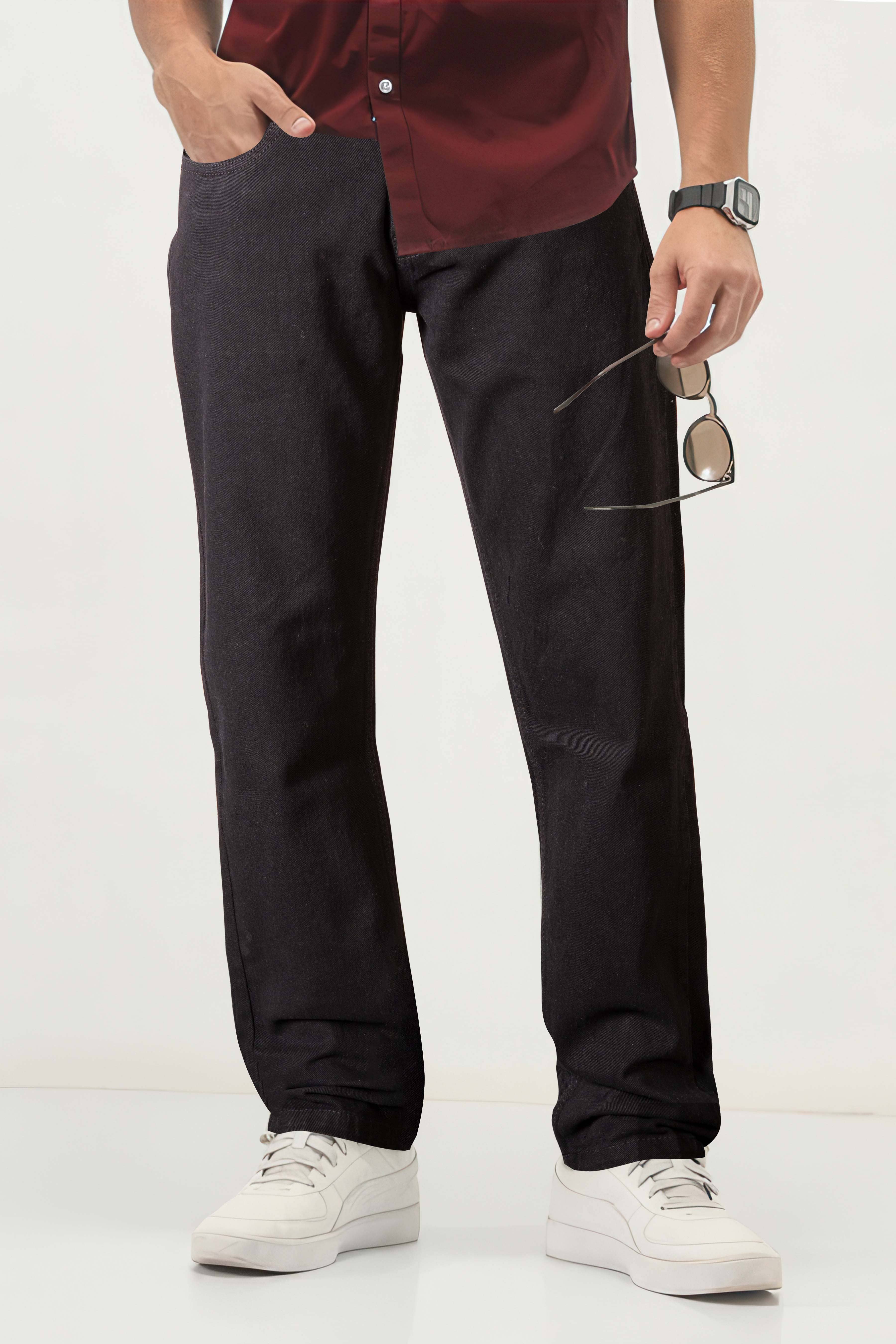 JB JUST BLACK Straight Acid Wash Men's Jeans - Black ( Pack of 1 ) - Jeans | Buy online on ZillyBuy