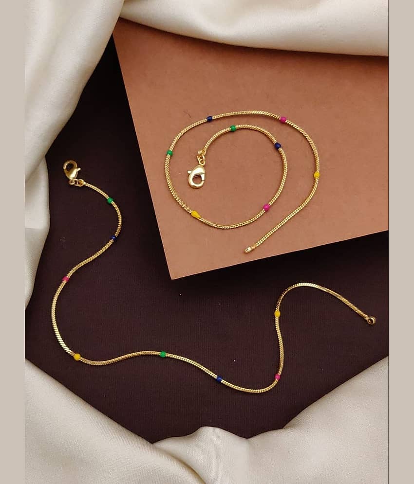 Shivay Fashion Gold Anklets ( Pack of 1 ) - Anklets | Buy online on ZillyBuy