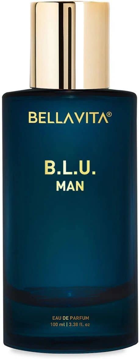 Bella Vita Luxury B.L.U Men Eau De Parfum Liquid Perfume With Lemon, Apple, Musk|Fresh, Refreshing, Energising Long Lasting Edp Fragrance Scent 100Ml