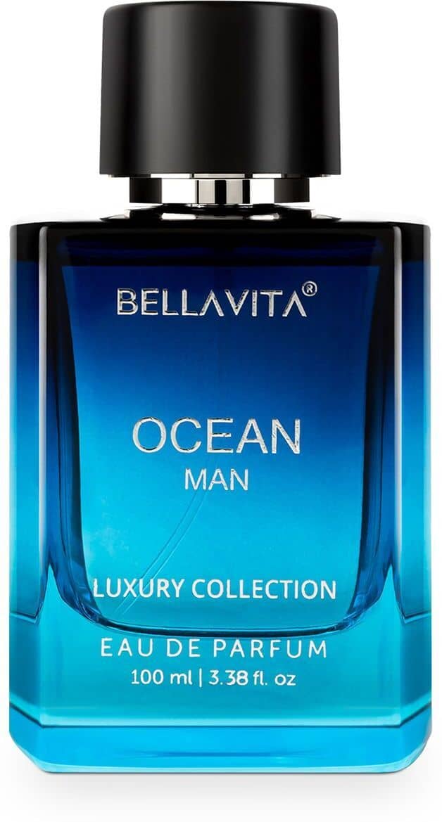 Bella Vita Luxury Men Ocean Aquatic Eau De Parfum With Marine, Orchid & Musk|Long Lasting Fresh Citrusy & Woody Edp Fragrance Scent Perfume,100 Ml