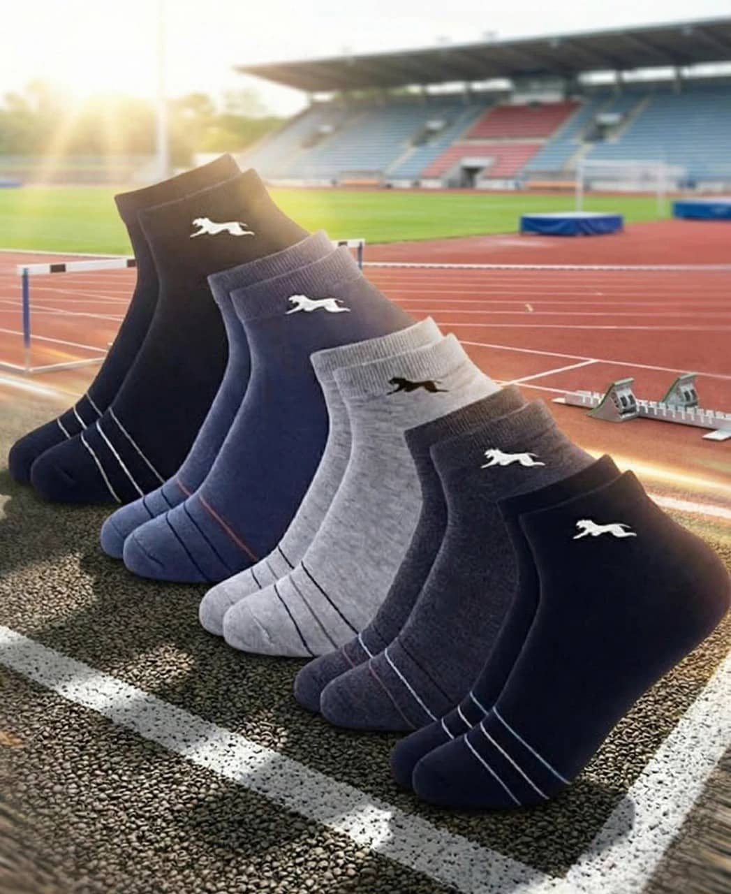 PLIMA Pack of 5 Men's Cotton Ankle Length Socks ( Multicolor ) - Socks | Buy online on ZillyBuy