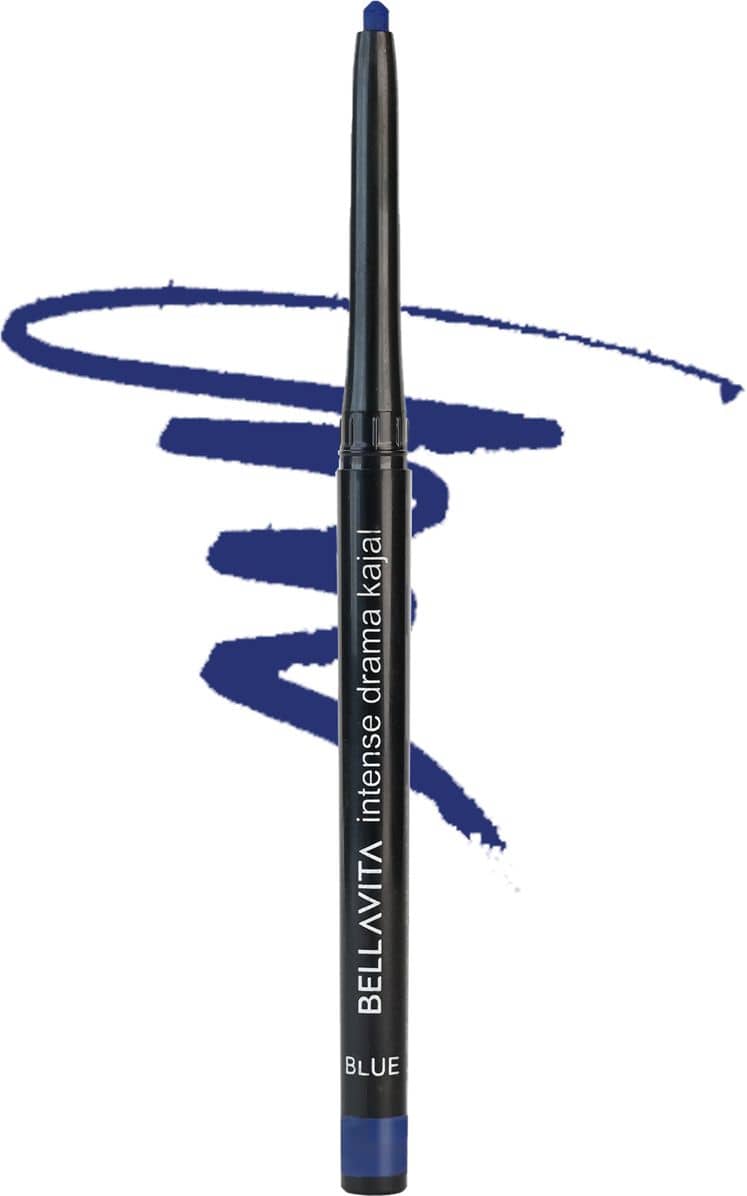 BELLAVITA Blue Natural Kajal 3 g Pencil ( Pack of 1 ) - Makeup - Eyes | Buy online on ZillyBuy