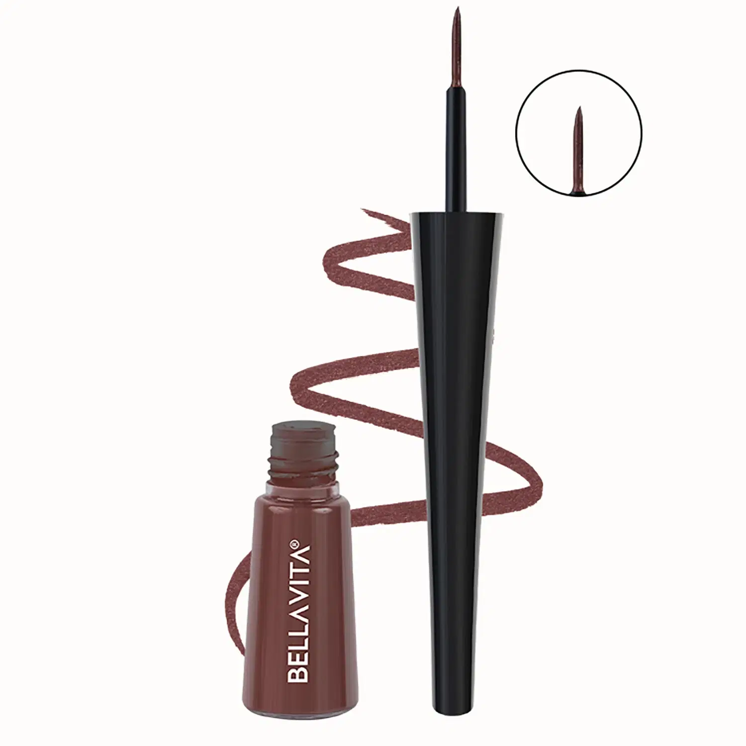 BELLAVITA Brown Matte Eye Liner Liquid ( Pack of 1 ) - Makeup - Eyes | Buy online on ZillyBuy