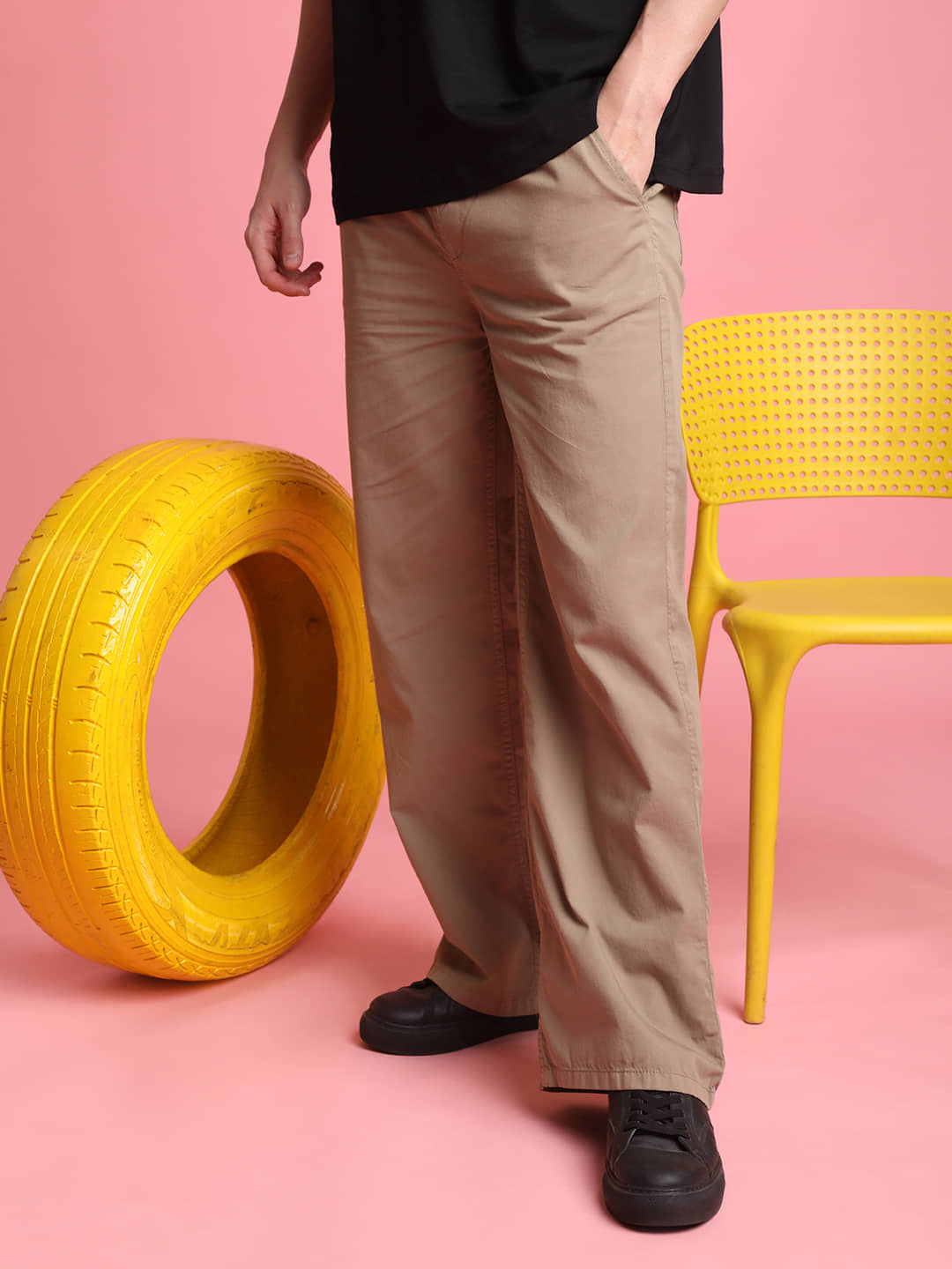 Bene Kleed Regular Men's Chinos - Grey ( Pack of 1 ) - Trousers | Buy online on ZillyBuy