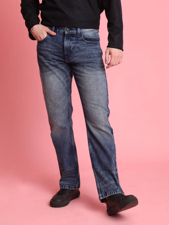 Bene Kleed Regular Fit Solid Men's Jeans - Indigo ( Pack of 1 ) - Jeans | Buy online on ZillyBuy