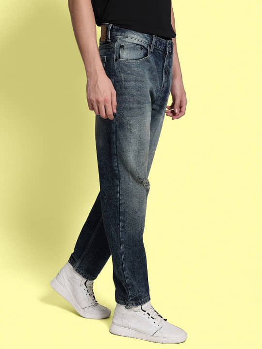 Bene Kleed Relaxed Solid Men's Jeans - Blue ( Pack of 1 ) - Jeans | Buy online on ZillyBuy
