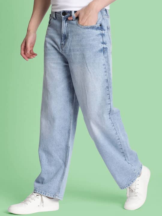 Bene Kleed Solid Men's Jeans - Light Blue ( Pack of 1 ) - Jeans | Buy online on ZillyBuy