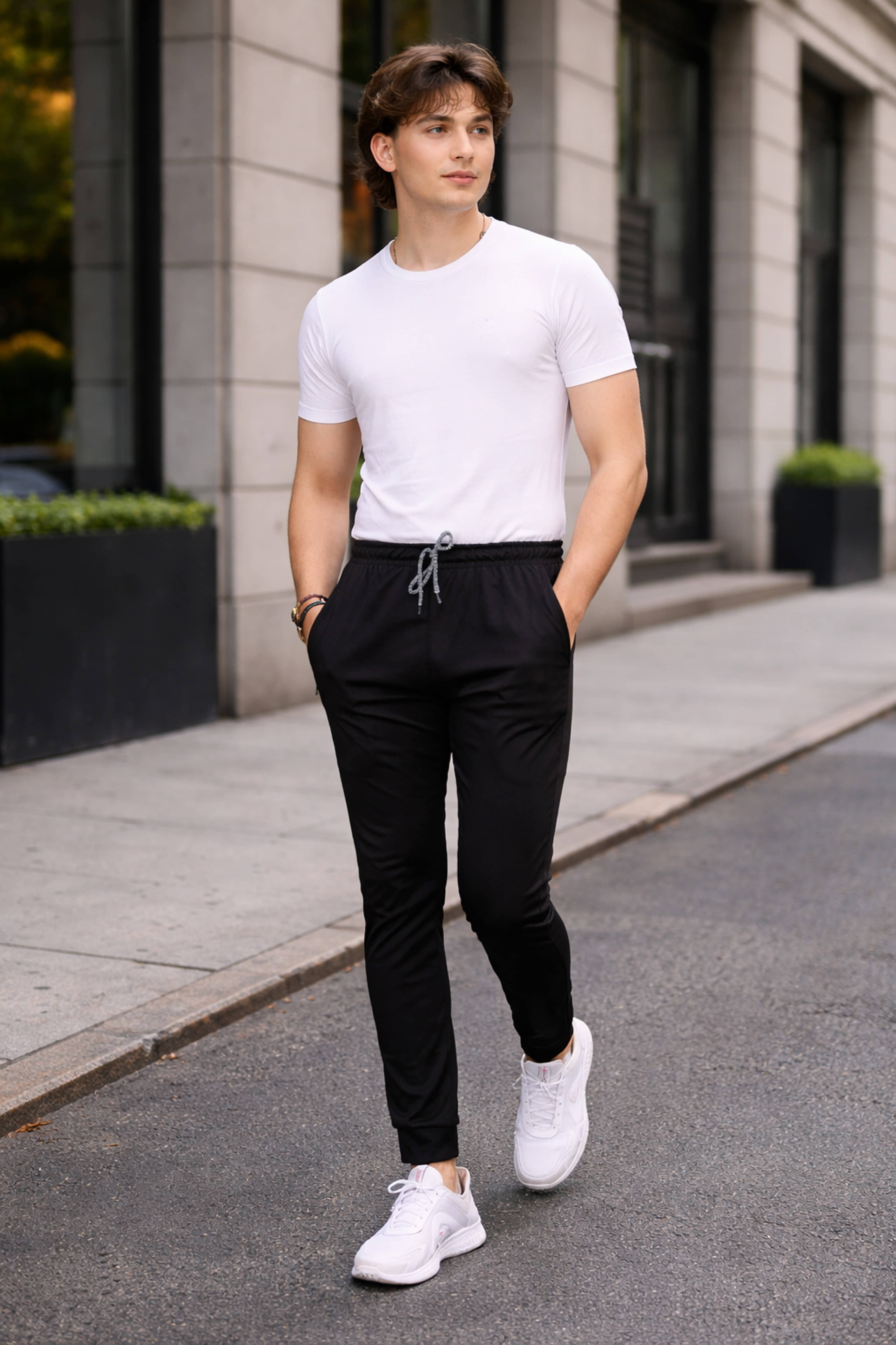 Kashvi Black Lycra Men's Trackpants ( Pack of 1 ) - Track Pants | Buy online on ZillyBuy