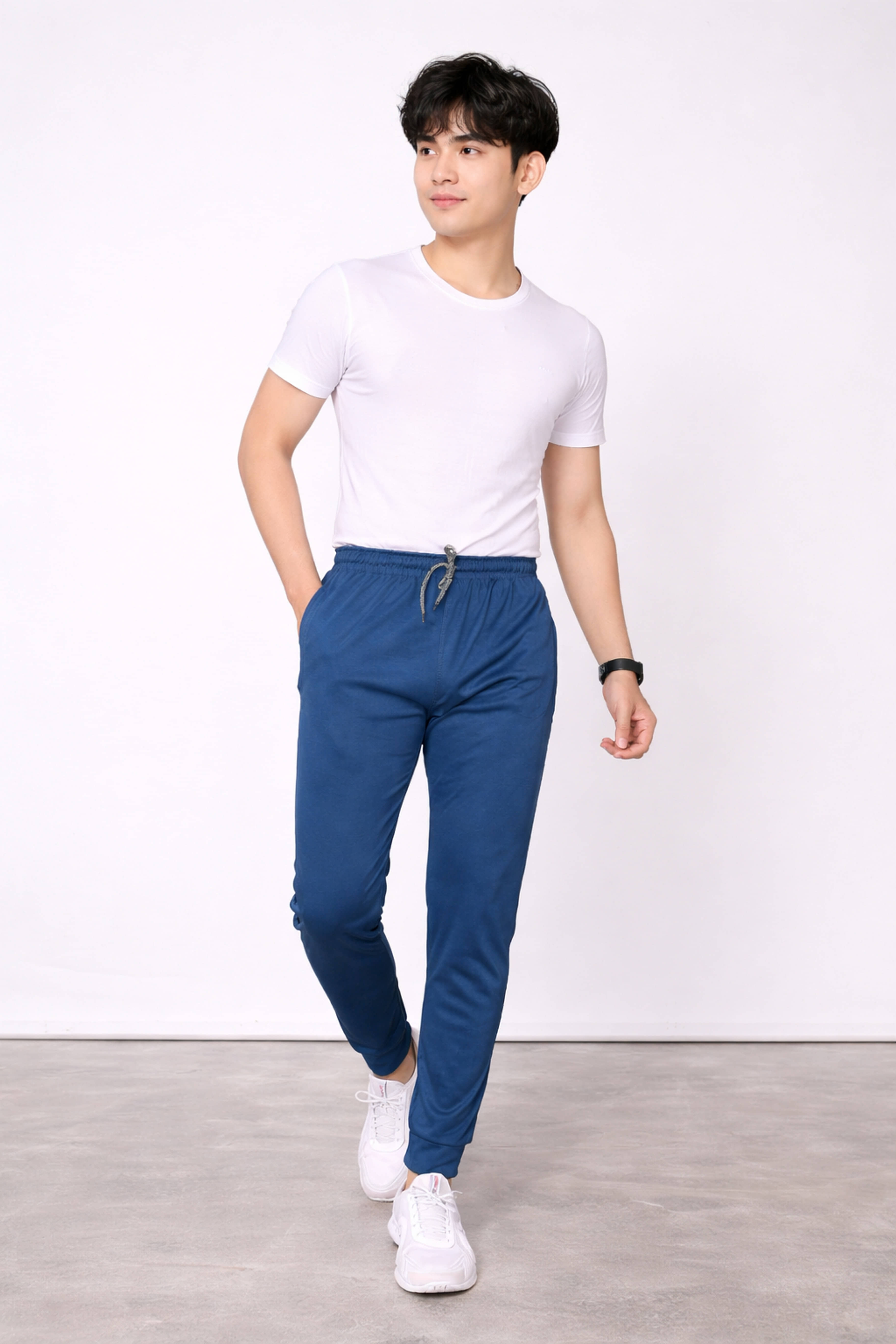 Kashvi Blue Lycra Men's Trackpants ( Pack of 1 ) - Track Pants | Buy online on ZillyBuy