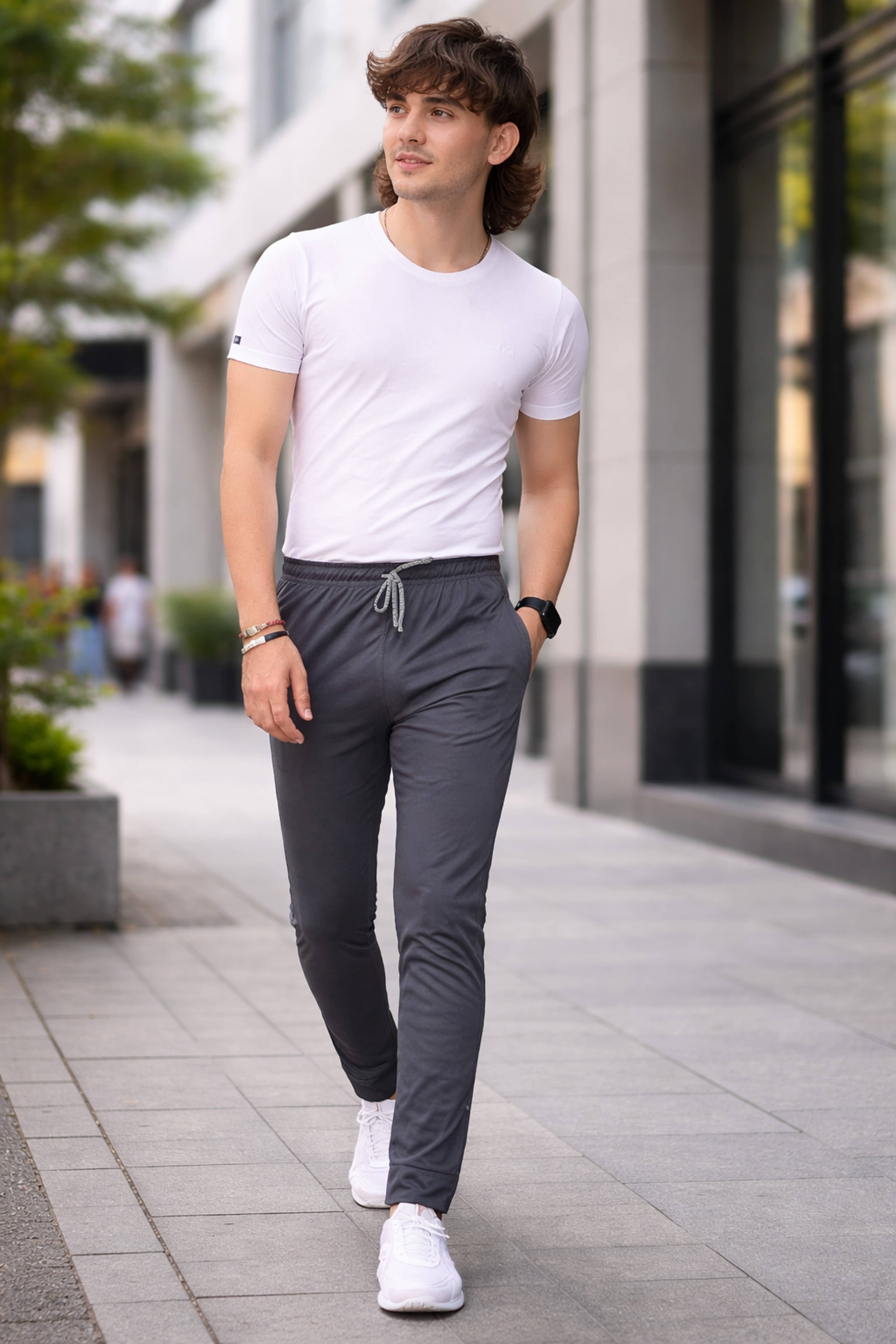 Kashvi Grey Lycra Men's Trackpants ( Pack of 1 ) - Track Pants | Buy online on ZillyBuy