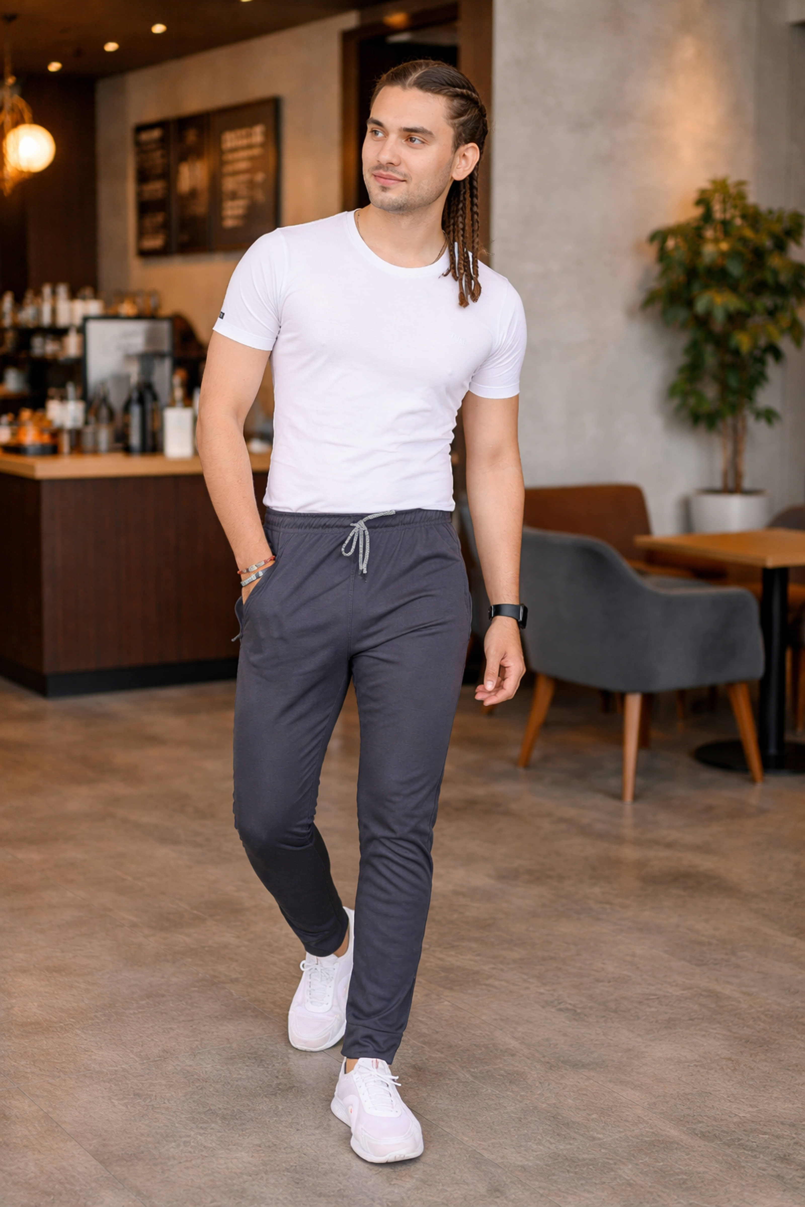 Kashvi Grey Lycra Men's Trackpants ( Pack of 1 ) - Track Pants | Buy online on ZillyBuy