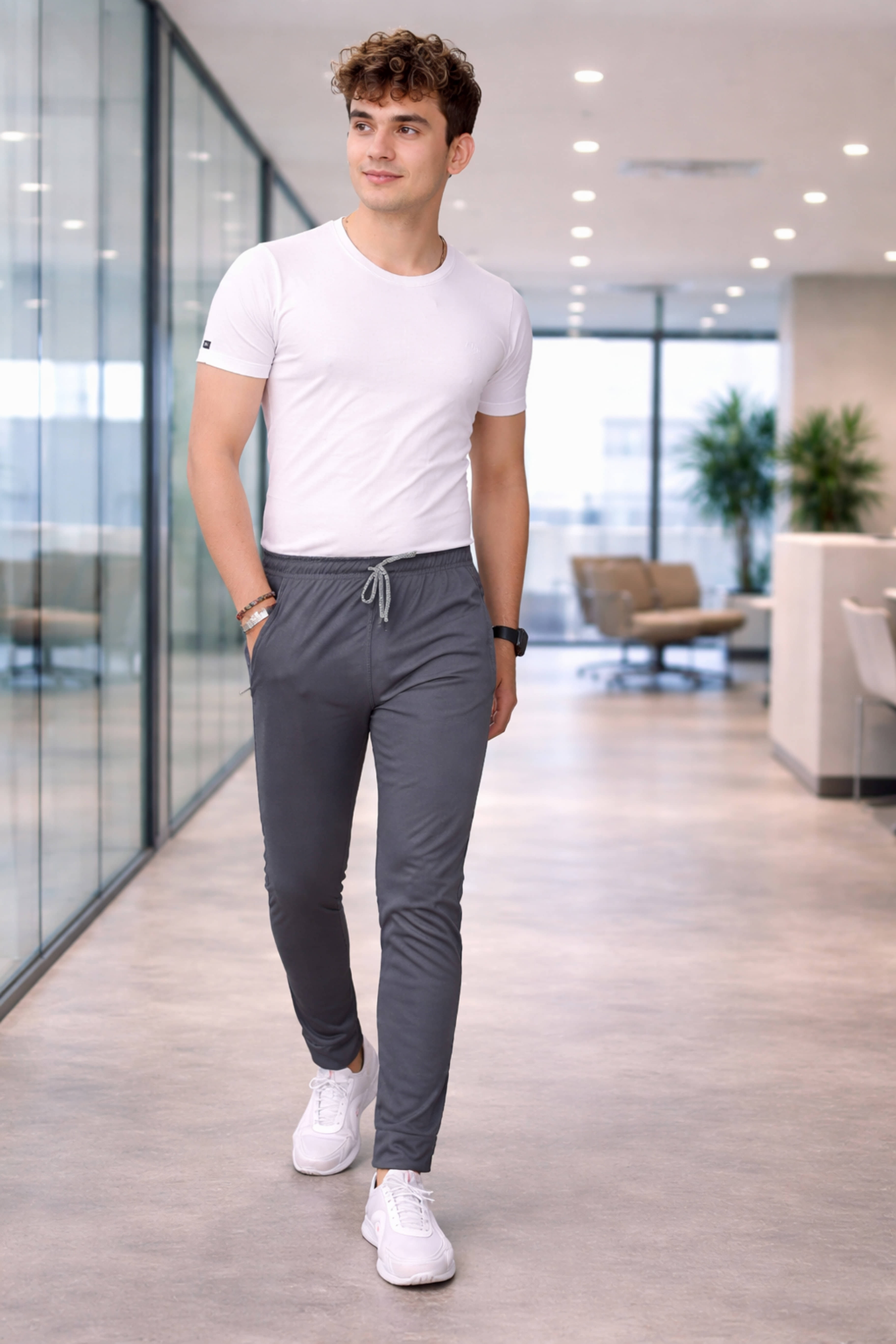 Kashvi Grey Lycra Men's Trackpants ( Pack of 1 ) - Track Pants | Buy online on ZillyBuy
