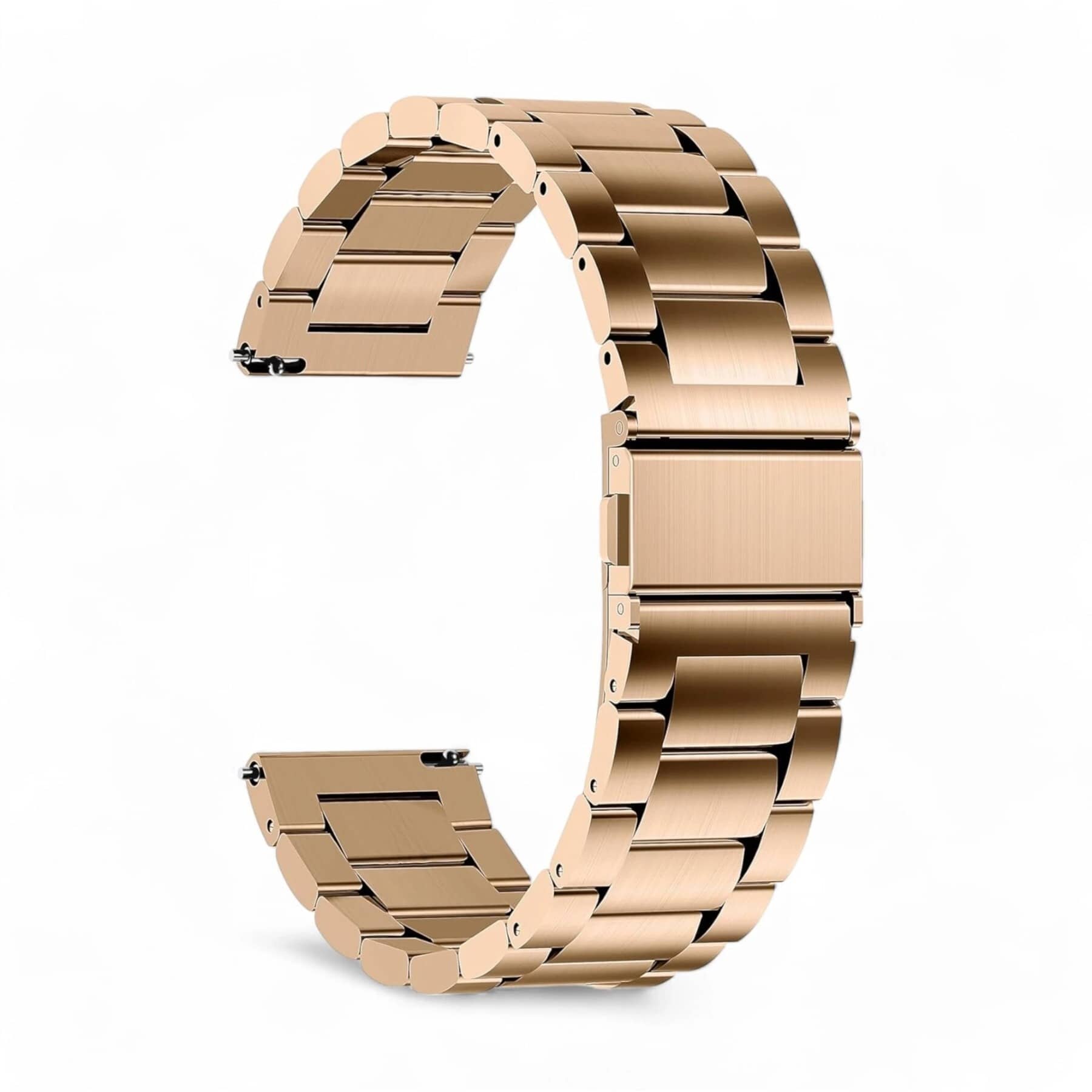LORENZ 22 MM ROSE Gold Stainless Steel Chain Smart Watch Strap
