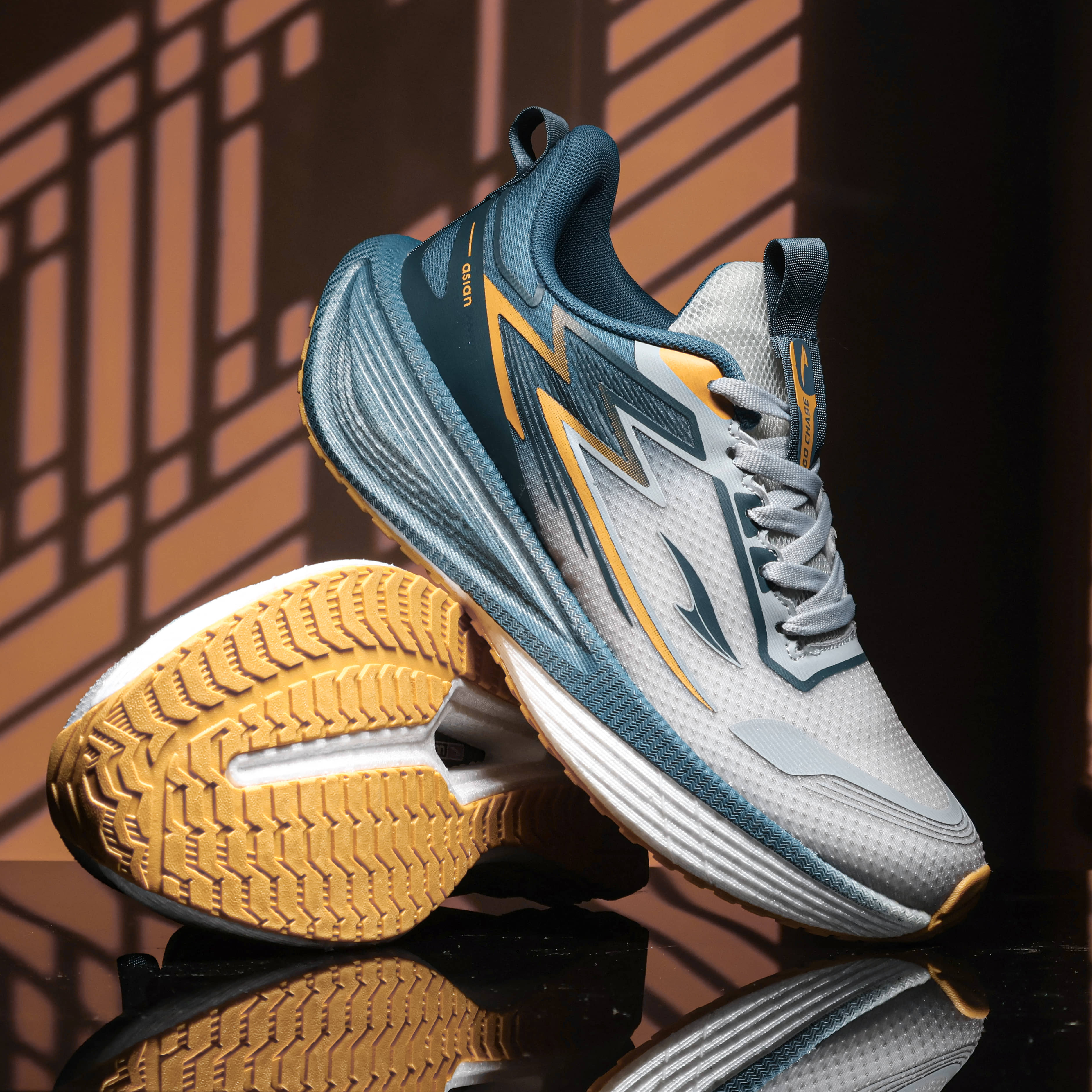 Buy ASIAN HYPRCUSHON CARBON-09 Mustard Men's Sports Running Shoes
