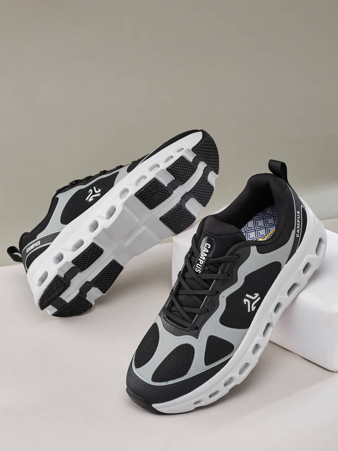 Campus CRUNK Black Men's Sports Running Shoes - Sports Shoes | Buy online on ZillyBuy
