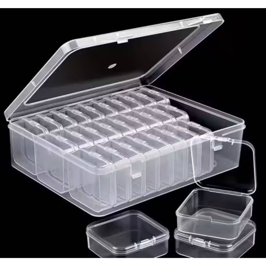THRIFTKART-Jewellery & Accessories Storage Box | 30 Box Multi-Compartment Organizer with Removable Grids | Plastic Organizer Box for Earrings, Beads, Craft & Small Items (Pack-1) - Jewellery Sets | Buy online on ZillyBuy