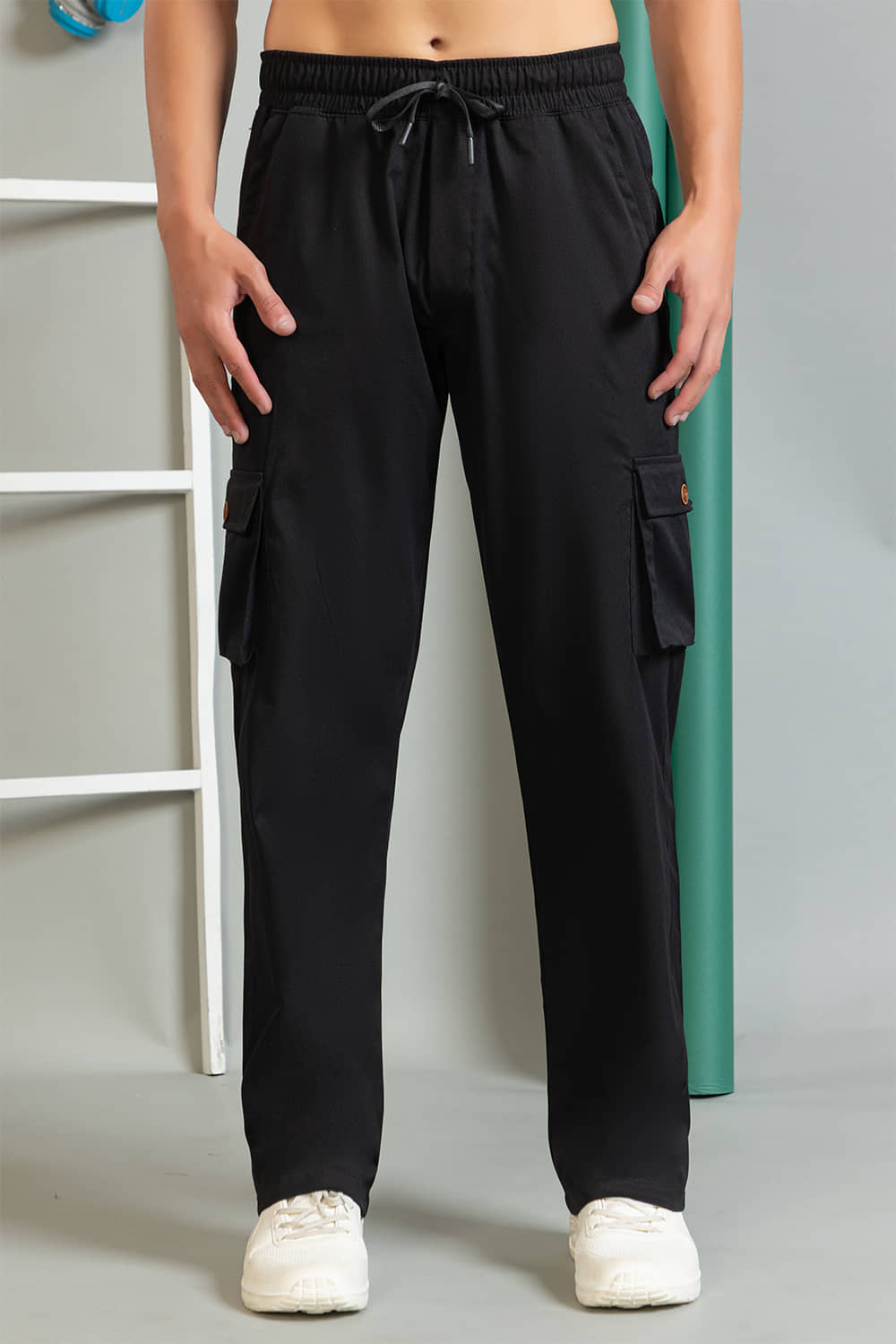 ACTIWEAR Regular Men's Cargos - Black ( Pack of 1 ) - Trousers | Buy online on ZillyBuy