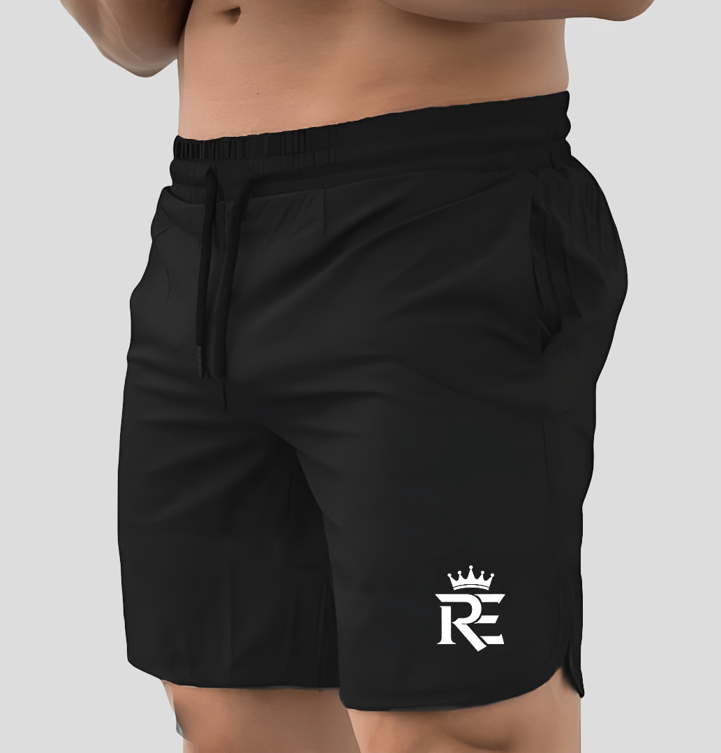 PERSONALITEE Black Polyester Lycra Men's Running Shorts ( Pack of 1 ) - Shorts | Buy online on ZillyBuy