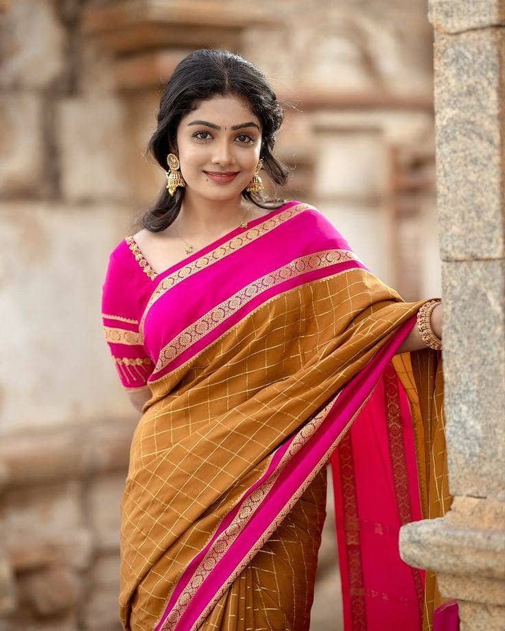 fab woven Art Silk Woven Design Banarasi saree With Unstitched Blouse Piece ( Mustard ) - Sarees | Buy online on ZillyBuy