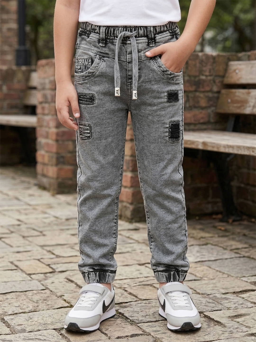 JFR Pack of 1 Boys Cotton Blend Jeans ( Grey ) - Jeans | Buy online on ZillyBuy