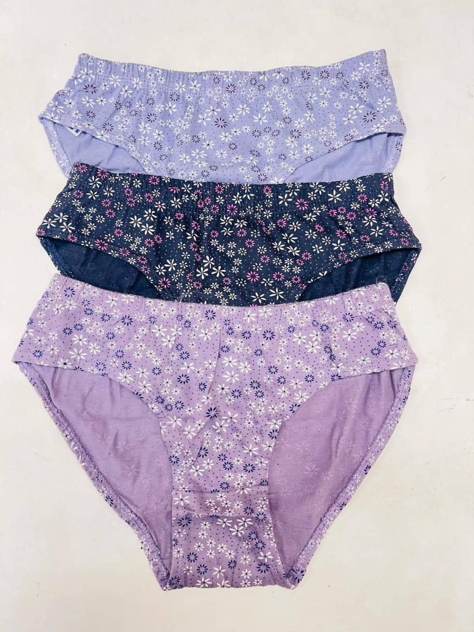 Ladyland Pack of 3 Cotton Hipster For Women ( Multi Color )