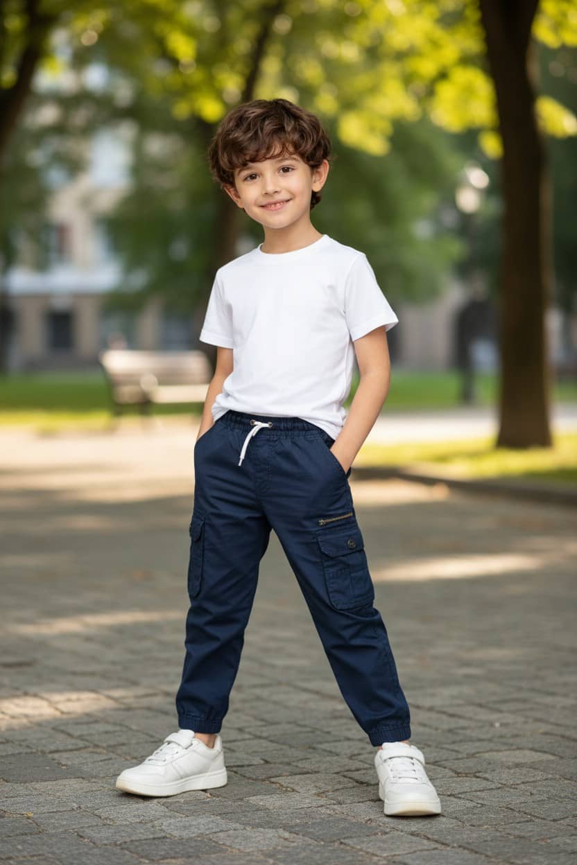 ICONIC ME Pack of 1 Boys 100% Cotton Jeans ( Navy ) - Jeans | Buy online on ZillyBuy