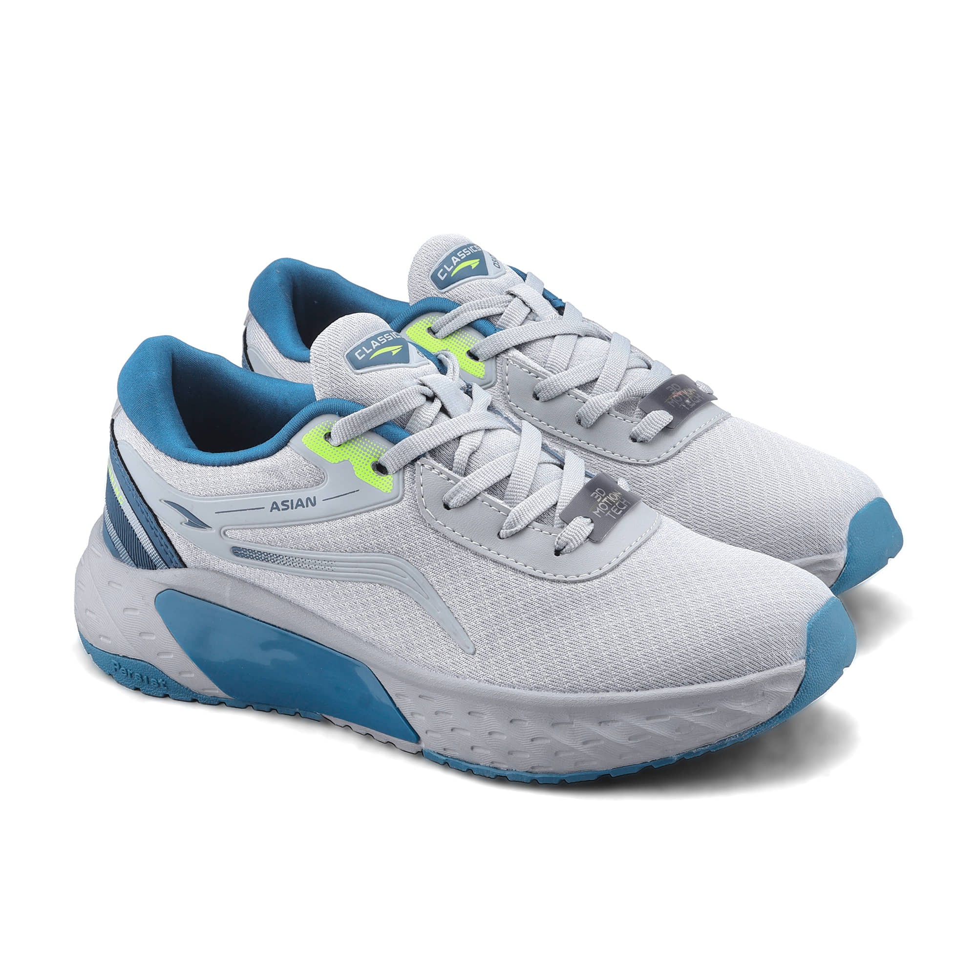 ASIAN PULSE-04 Light Grey Men's Sports Running Shoes - Sports Shoes | Buy online on ZillyBuy