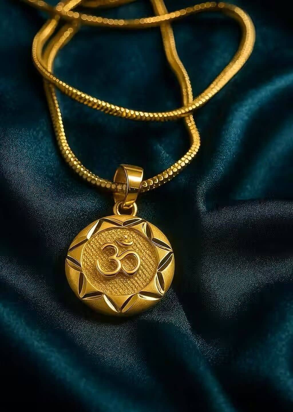 Charms Gold Religious Pendant With Chain ( Pack of 1 ) - Jewellery Sets | Buy online on ZillyBuy