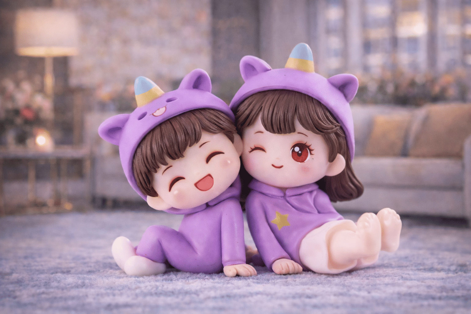 Exopick Cute Love Couple | Decorative Home & Gift Item